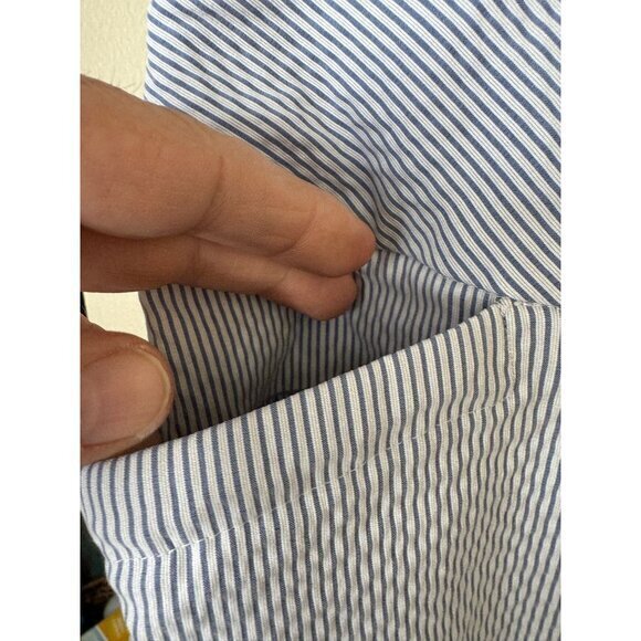 S.C. & Co Women's Blue Skorts size x-Large skirt shorts striped pull on rayon - Picture 3 of 10